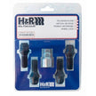 H&R Låsbultsats HR-B14252801KEY4 M14x1,25 Konisk Svart, Längd 28mm – bild 2