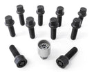 HR-B1452801SET H&R Bultsats inkl låsbutar M14x1.5 Konisk Svart, Längd 28mm