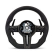 M-Sport Ratt i Full Alcantara / Mocka med Platt Botten – BMW 1–7-Serie & M-Modeller (F-Serien)