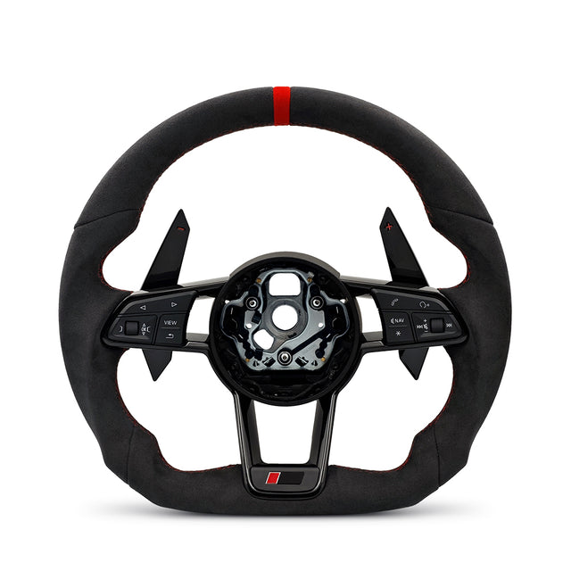 R8-Stil Platt Botten Full Sportratt för Audi RS3 RS5 RS6 RS7