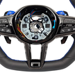 M-Sport Läderratt LCI med Blå M1/M2-Knappar – BMW G-Serie & F90/F97