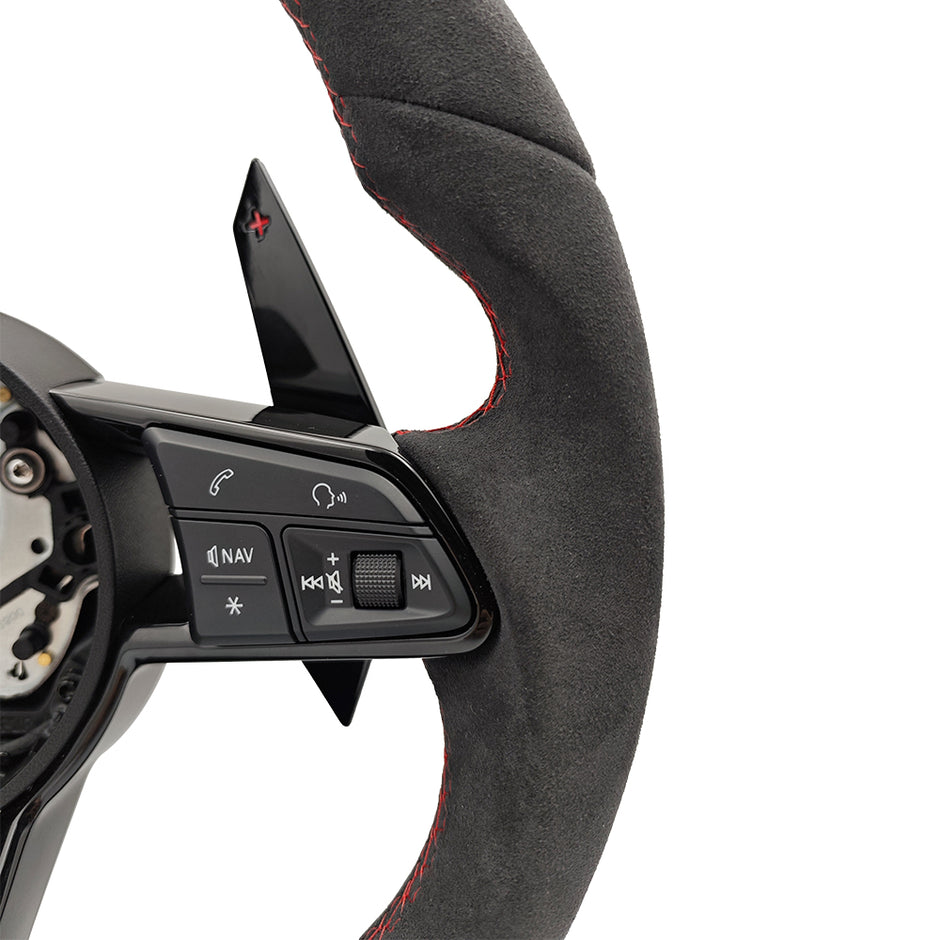 R8-Stil Platt Botten Full Sportratt för Audi RS3 RS5 RS6 RS7