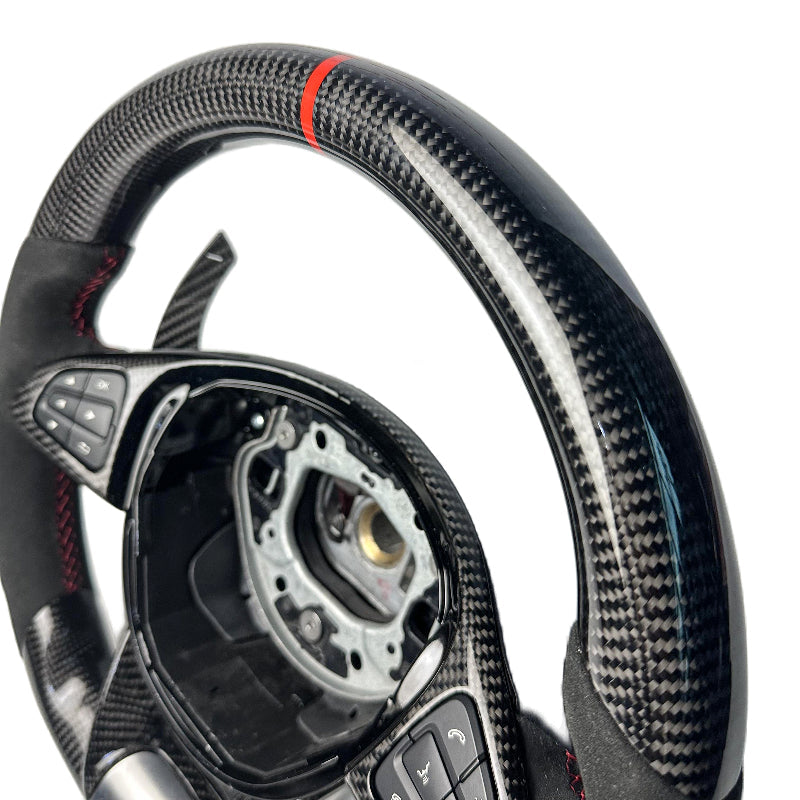 Custom Kolfiber- & Läderratt – Mercedes-Benz (A / C / E / S / CLA / CLS / GLA / GLC / G-Klass / AMG)