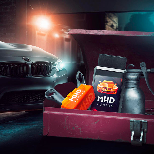MHD trådlös WiFi-adapter i OBD2-uttaget för flash och kodning