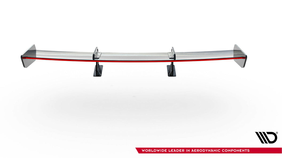 Kolfiberspoiler med övre swan-fäste + LED för Mazda MX-5 ND (Mk4)