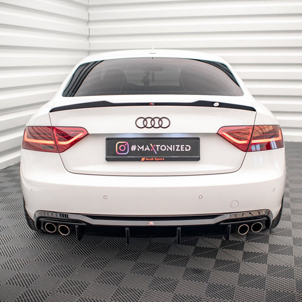 Rear Valance för Audi A5 Sportback 8T Facelift (Version with dual Exhausts on both sides)
