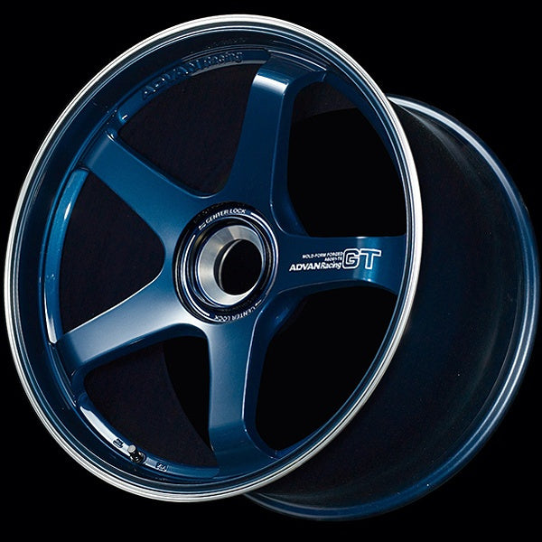 Advan GT Premium Version Center Lock 21x9.5 ET46 – Fälg i Racing Titan Blå