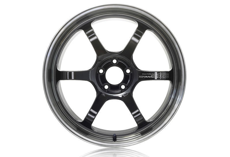 Advan Racing Advan R6 20x9 ET48 5x112 Fälg, Machining & Svart Coating Graphite – bild 2