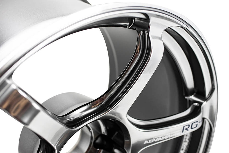 Advan Racing Advan RG-4 18x7 ET41 4x100 Fälg, Racing Hyper Svart & Svarvad Kant – bild 5