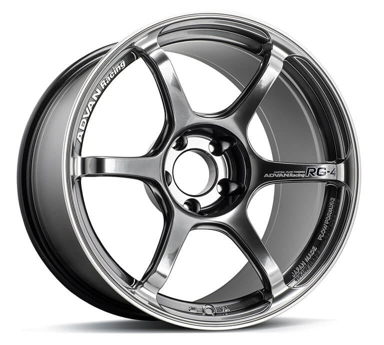 Advan Racing Advan RG-4 18x8.5 ET45 5x112 Fälg, Racing Hyper Svart & Svarvad Kant
