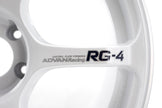 Advan Racing Advan RG-4 18x9 ET25 5x114.3 Fälg, Racing Vit & Svarvad Kant – bild 3