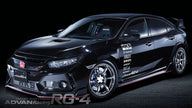 Advan Racing Advan RG-4 18x9.5 ET25 5x112 Fälg, Racing Hyper Svart & Svarvad Kant – bild 2