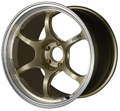Advan RG-D2 16x8 ET38 4x100 – Fälg i Machining & Champagne Guld