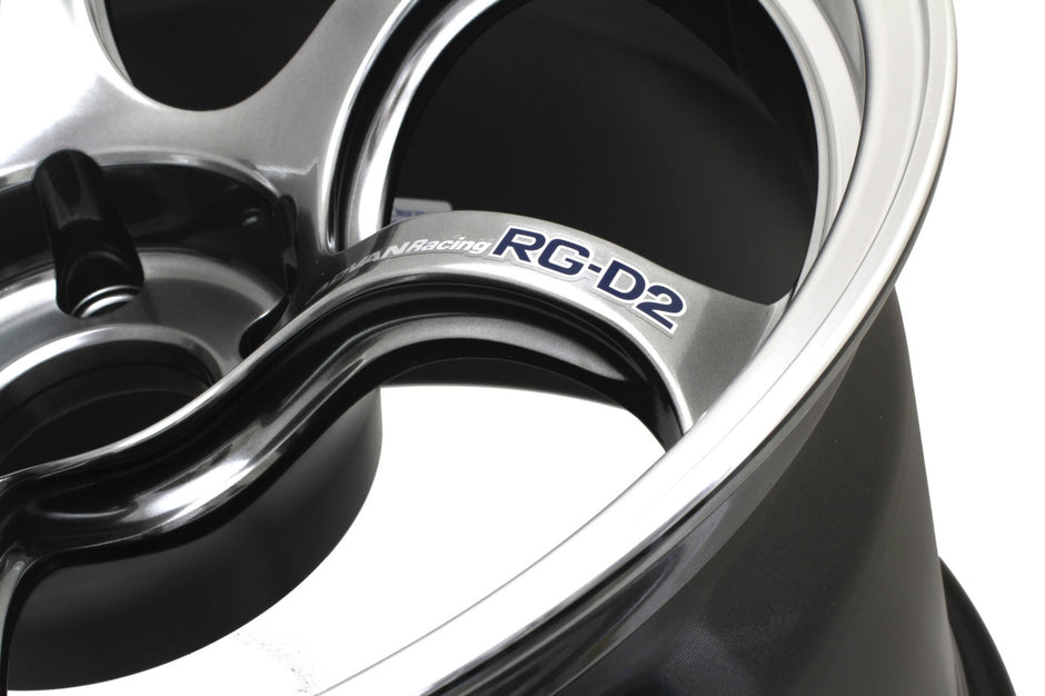 Advan Racing Advan RG-D2 17x8 ET54 5x114.3 Fälg, Machining & Racing Hyper Svart – bild 4