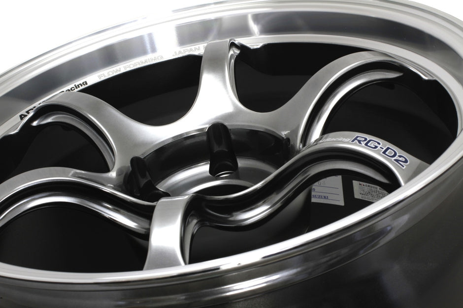 Advan Racing Advan RG-D2 18x9.5 ET22 5x114.3 Fälg, Machining & Racing Hyper Svart – bild 3