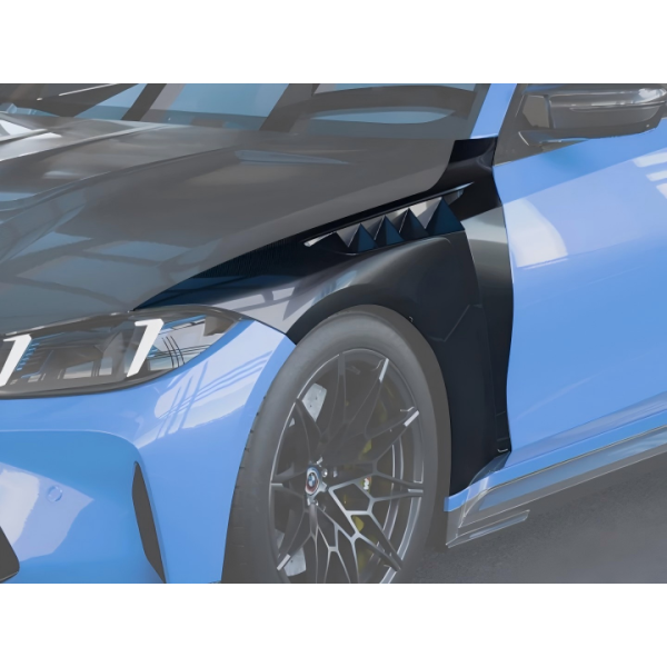 Aggressiva ventilerade framskärmar i pre-preg carbon för BMW M3 G80/G81 & M4 G82/G83