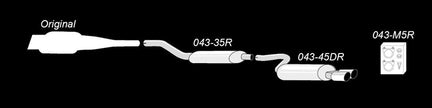 Audi 80-S2/RS2 B4-8C 1991-1994 Rostfritt Sportavgassystem Catback TA Technix – bild 2