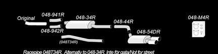 Audi A4 Sedan, A4 Avant, A4 Allroad, A5 Coupe, A5 Sportback A4, Typ 8K, B8 / A5, Typ 8T, B8 2006- Rostfritt Sportavgassystem Catback TA Technix – bild 2