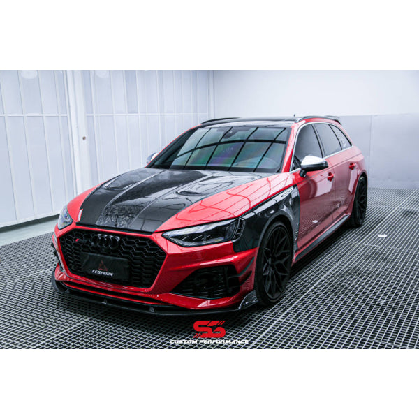 Främre skärmar i carbon för Audi RS4 Facelift B9.5