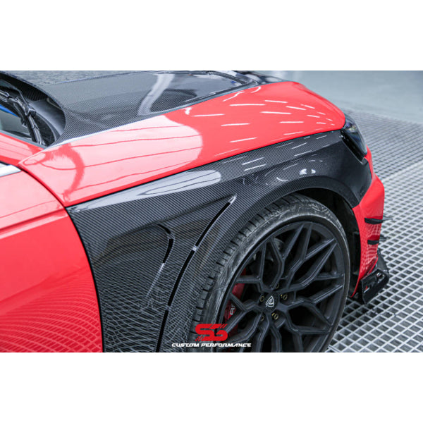AE Design Främre skärmar i carbon för Audi RS4 Facelift B9.5 – bild 5