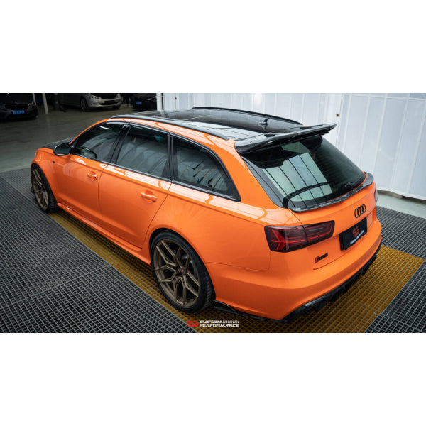 Övre bakspoiler för bagageluckan i pre-preg carbon för Audi RS6 C7 / C7.5