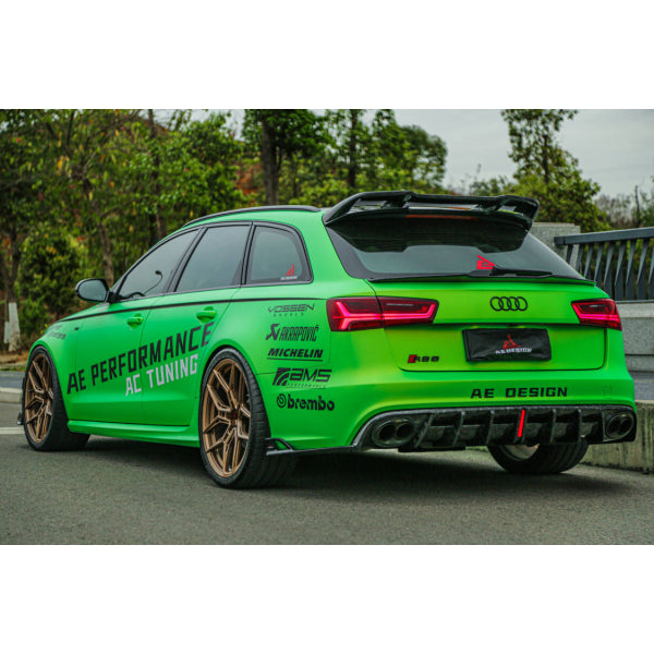 Övre bakspoiler för bagageluckan i pre-preg carbon för Audi RS6 C7 / C7.5
