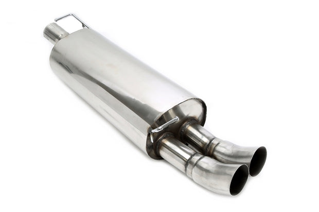 Audi /Seat / VW A3, Leon, Golf IV A3 Typ 8L, / Leon, Typ 1M, / Golf IV, Typ 1J 1996-2005 Bakre ljuddämpare med 2x76mm DTM-Utblås TA Technix