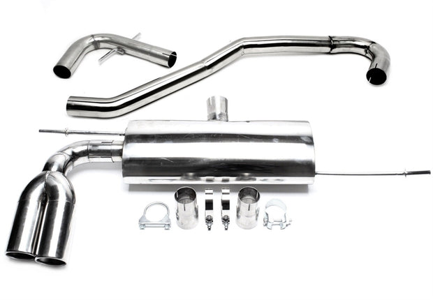 Audi / VW A3, Golf V, Golf Plus A3, Typ 8P, / Golf V, Typ 1K, / Golf Plus, Typ 1KP 2003-2013 Avgassystem Racing Rostfritt Stål TA Technix