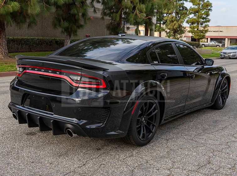 Body Kit – Hellcat 2020+ Style – Front & Rear Bumper, Widebody, Diffuser, Side Skirts (CHARGER (17)