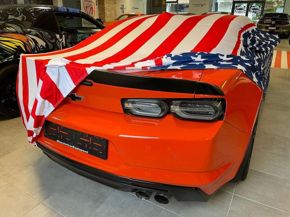 Car Cover – USA Design – MAGIC CARPIT® (MUSTANG, CAMARO, CHALLENGER, CORVETTE) (7)