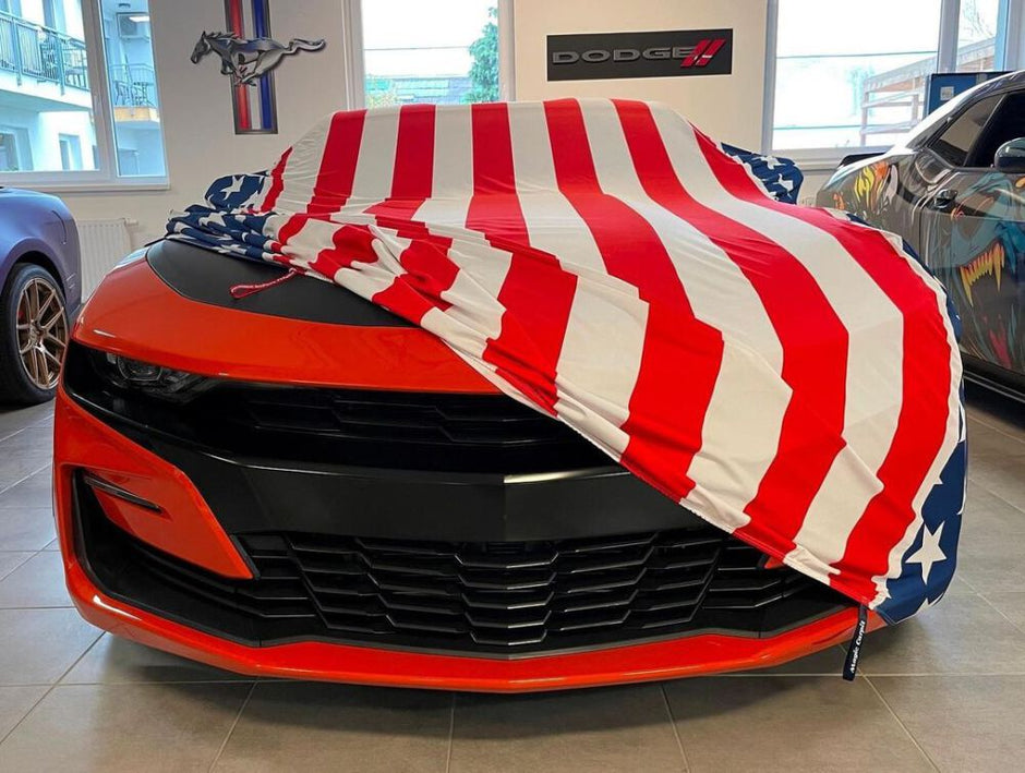 Car Cover – USA Design – MAGIC CARPIT® (MUSTANG, CAMARO, CHALLENGER, CORVETTE) (6)