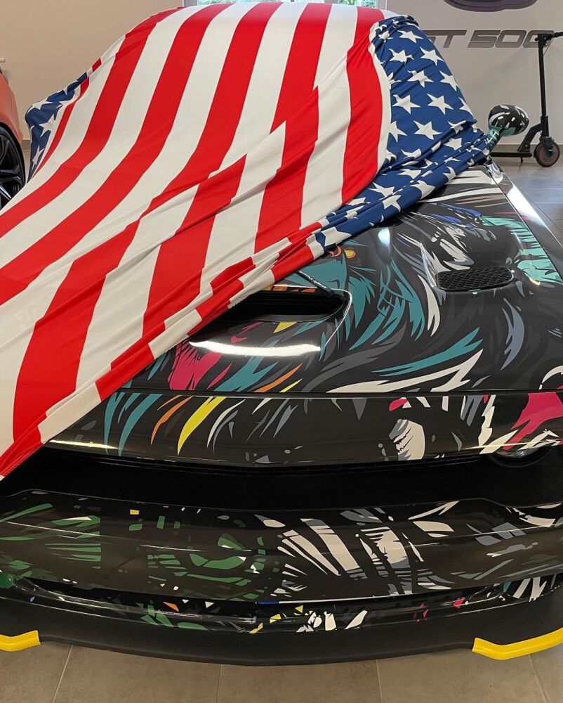 Car Cover – USA Design – MAGIC CARPIT® (MUSTANG, CAMARO, CHALLENGER, CORVETTE) (5)
