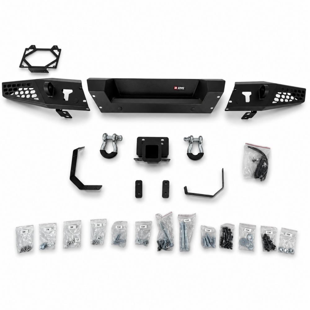 Rear Bumper – Off-Road Alaska – D-Rings & License Plate Bracket (WRANGLER JL 18-26) (4)