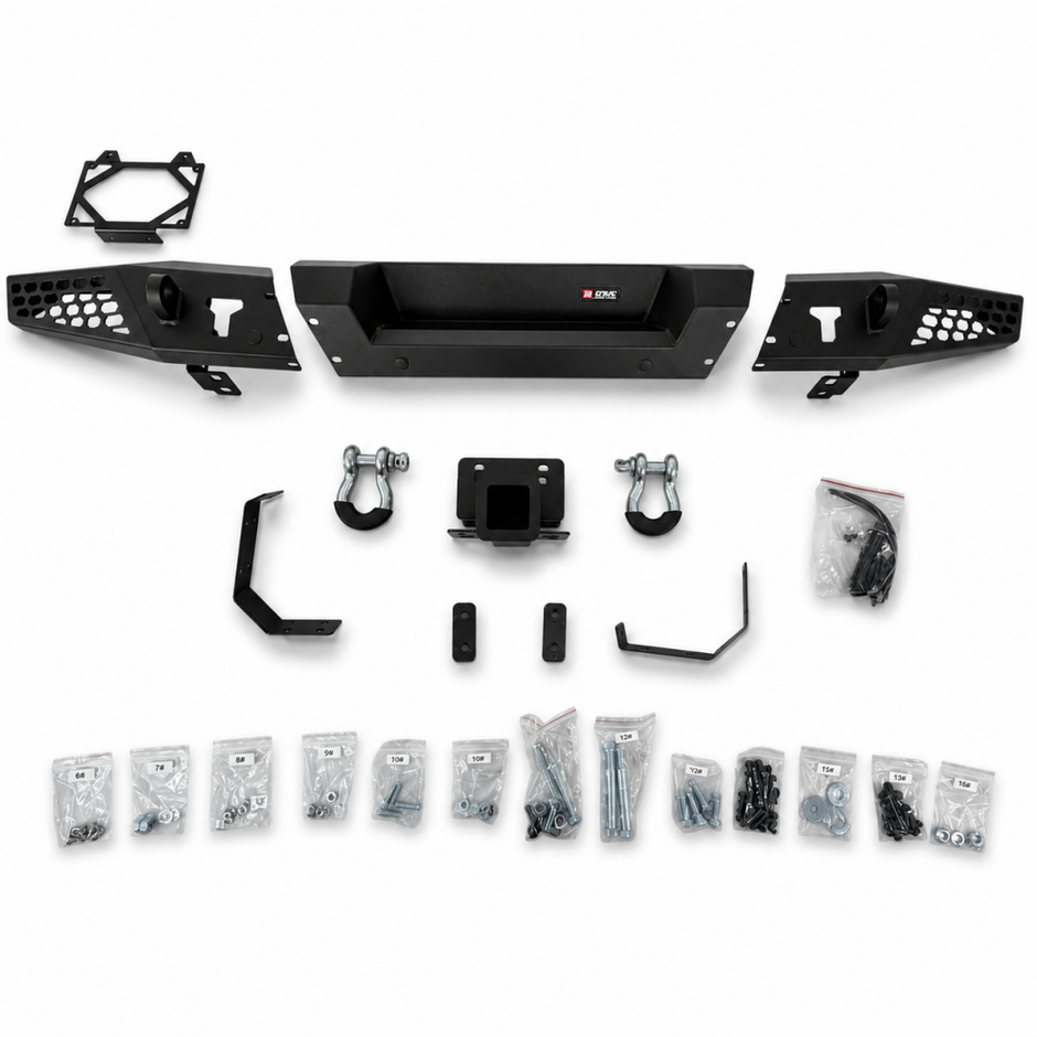 Rear Bumper – Off-Road Alaska – D-Rings & License Plate Bracket (WRANGLER JL 18-26) (4)