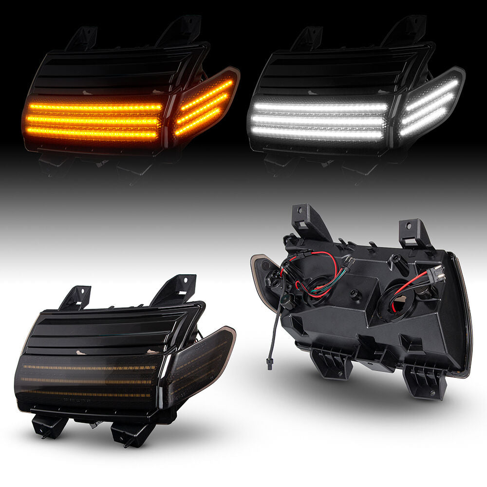 V2 Smoked LED Turn Signals + DRL + Side Markers (WRANGLER JL 18-26) (3)