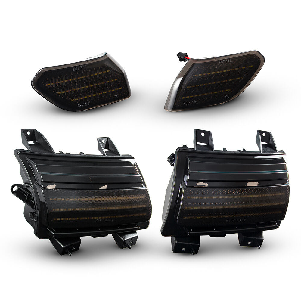 V2 Smoked LED Turn Signals + DRL + Side Markers (WRANGLER JL 18-26) (8)