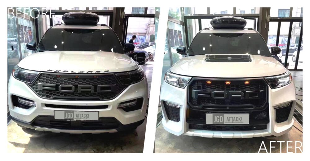 RAPTOR Style Aluminum Hood (EXPLORER 20-23) (9)