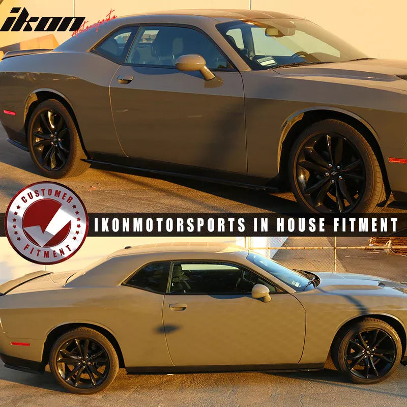 Side Skirts – V2 Style – Matte Black (CHALLENGER 15-23) (5)