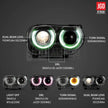 RGB Headlights + LED Bulbs (4)