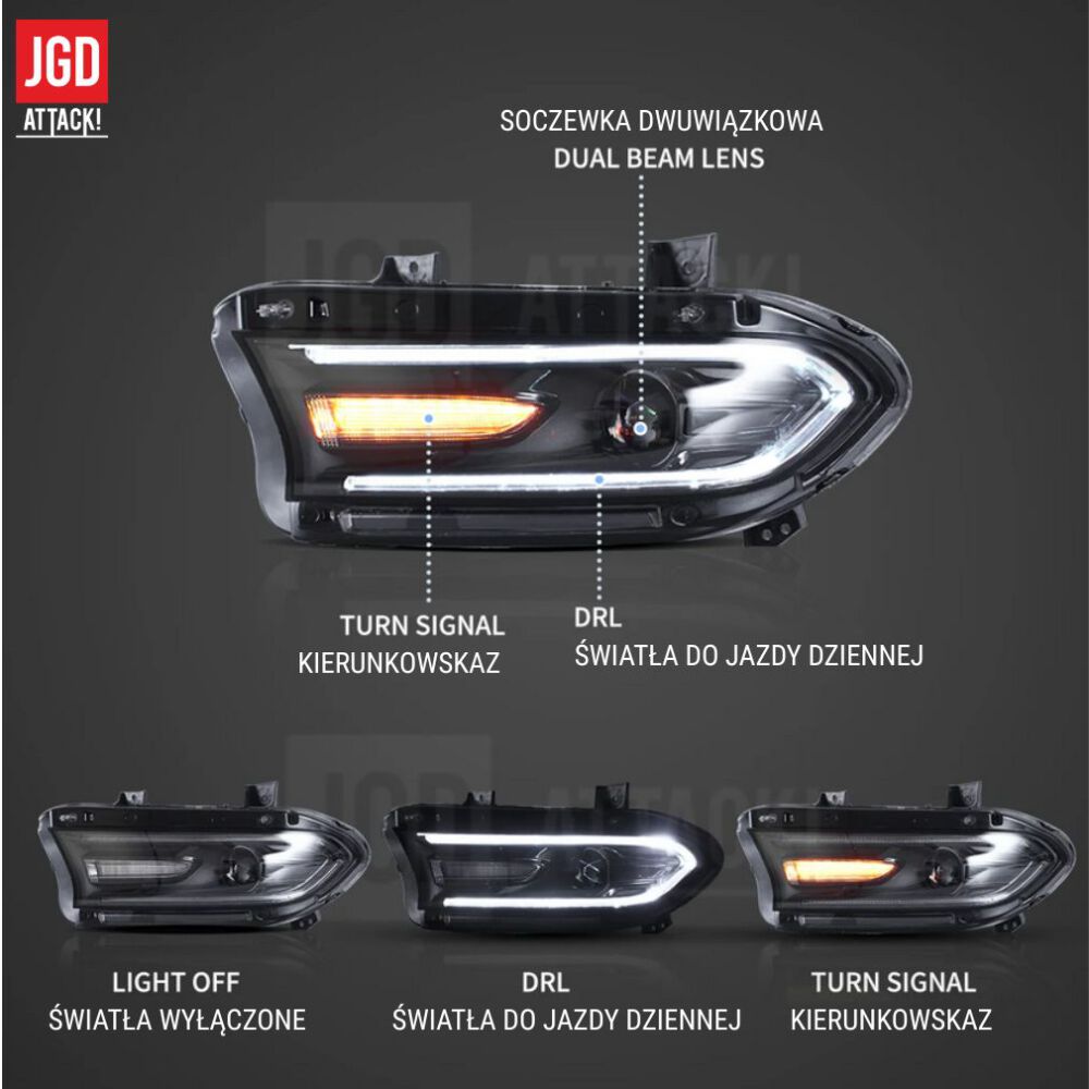 RGB Vland Headlights + Bulbs LED (3)