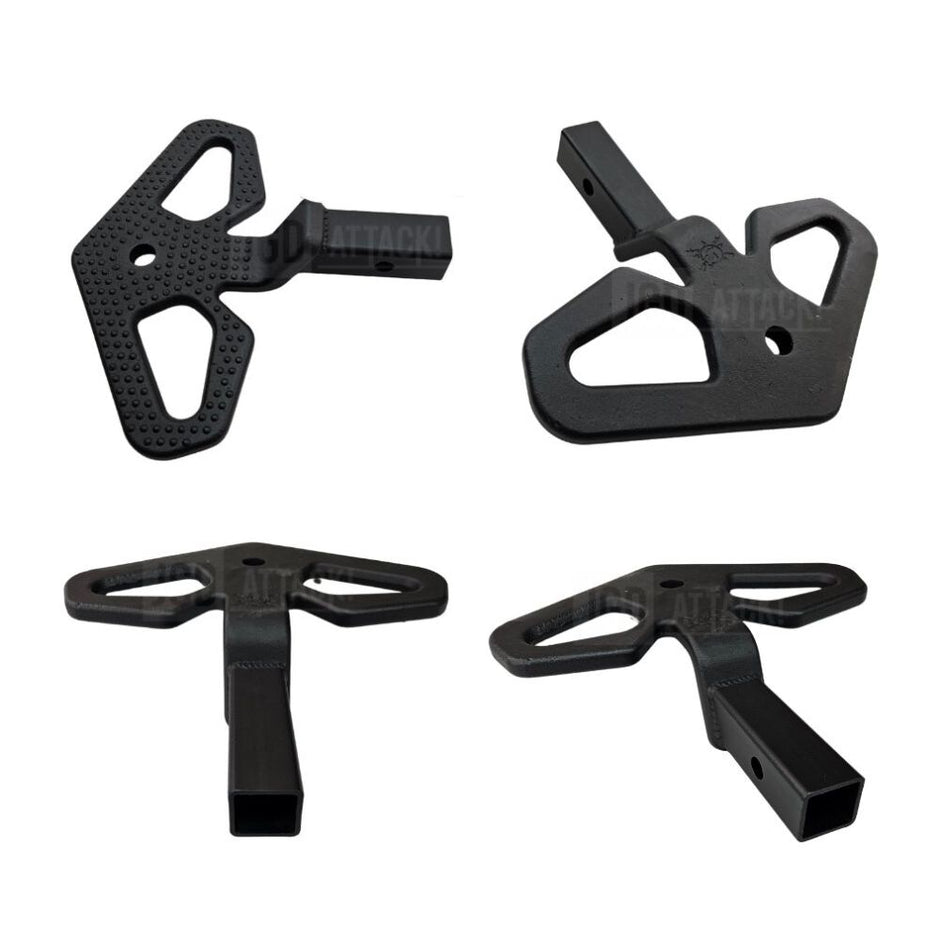 Universal Rear Black Tow Hook Hitch Step w/ Drawbar Bolts (RAM/F150) (5)
