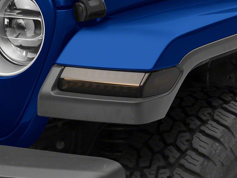 Smoked LED Turn Signals + DRL + Side Markers (WRANGLER JL 18-26) (3)