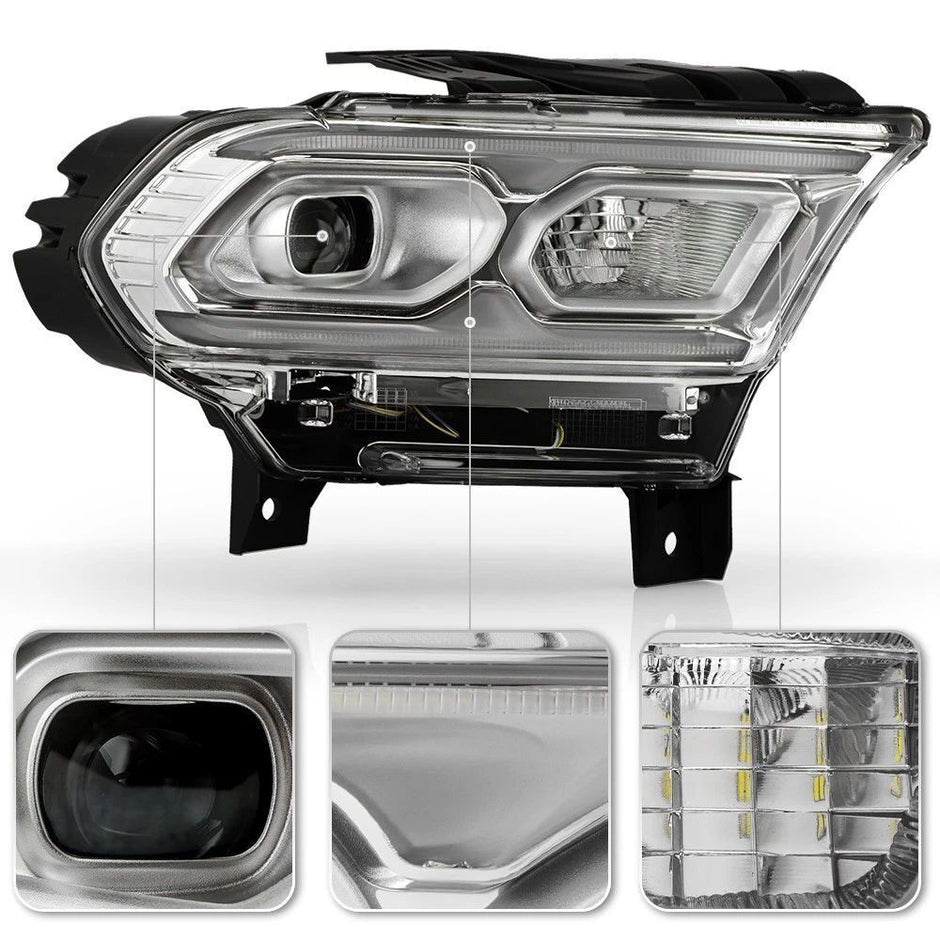 68433780AE CHROME Full LED Projector Headlight (3)