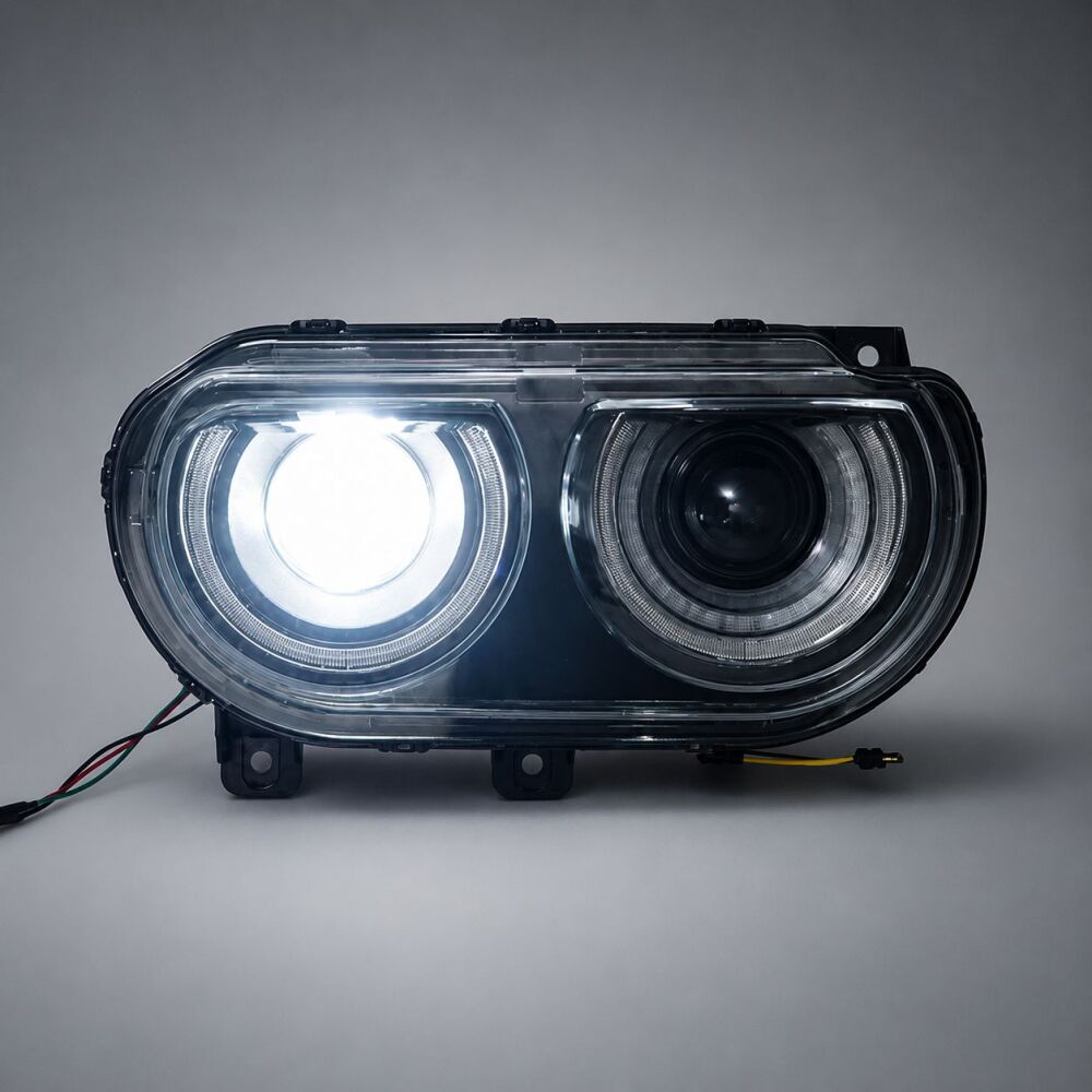 LED Black Projector Headlights (4)
