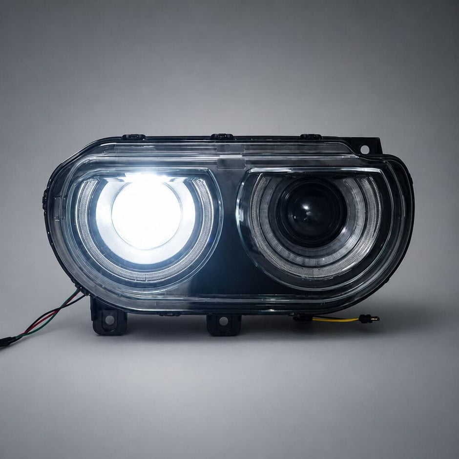 LED Black Projector Headlights (4)