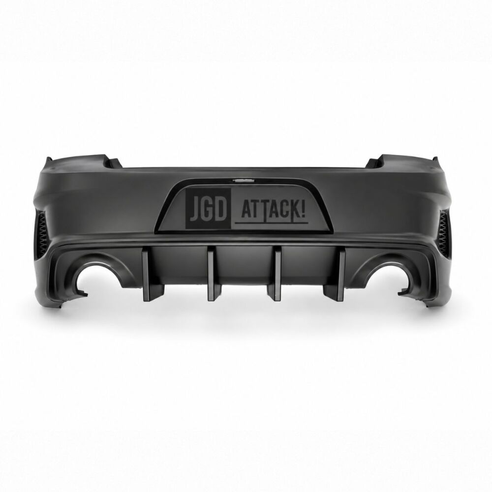 Rear Bumper & Diffuser w/ Fins (4)