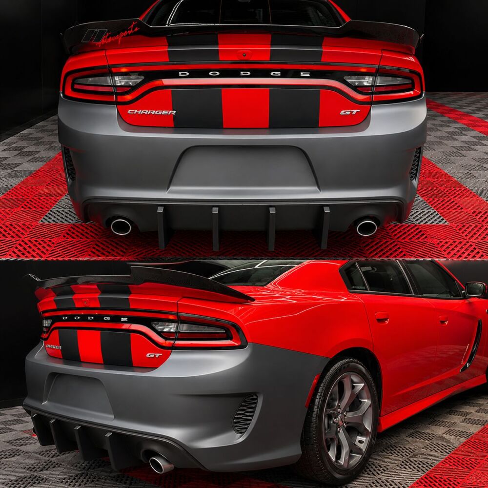 Rear Bumper & Diffuser w/ Fins (6)