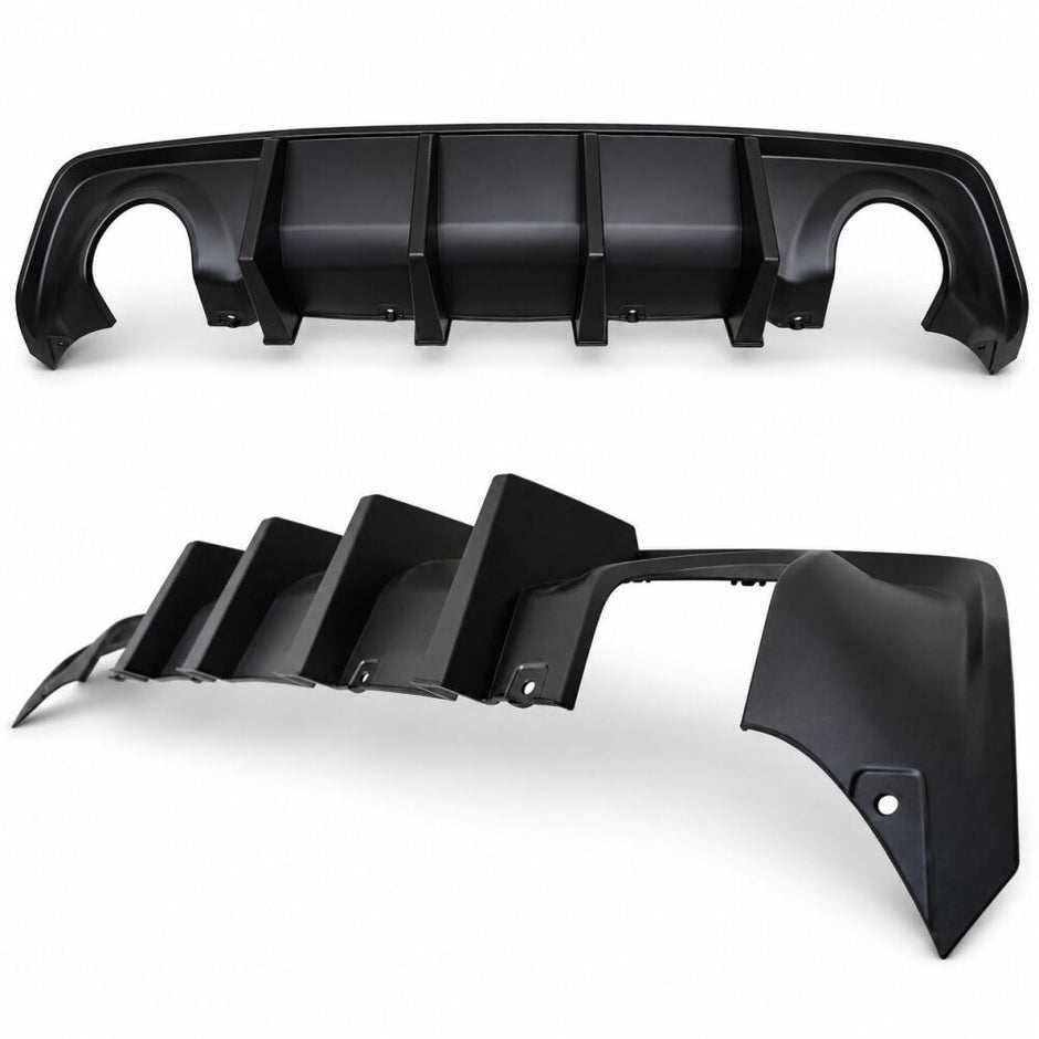 Rear Bumper & Diffuser w/ Fins (8)