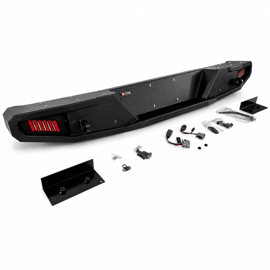 Rear Bumper – Off-Road Idaho – LED Fog Lights (WRANGLER JK 07-17) (2)