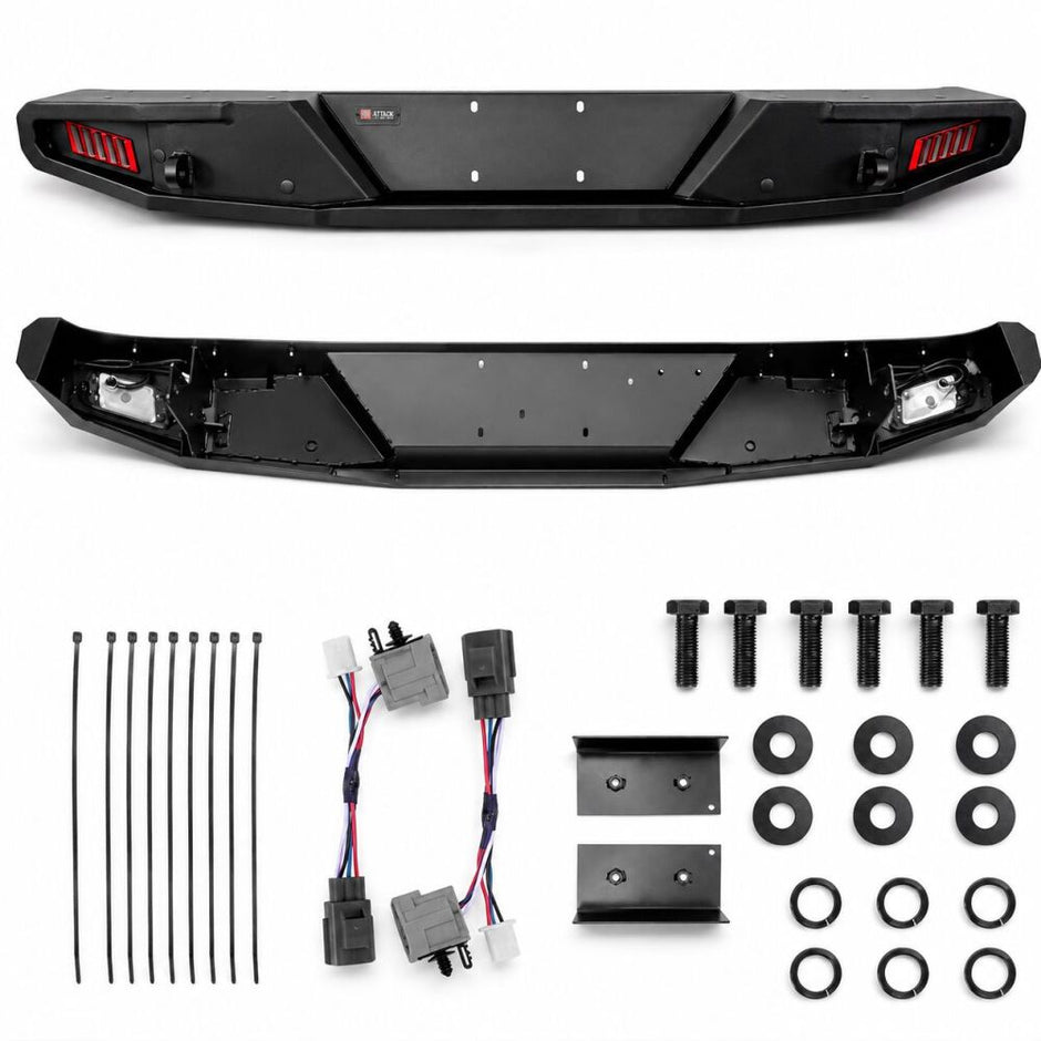 Rear Bumper – Off-Road Idaho – LED Fog Lights (WRANGLER JK 07-17) (4)